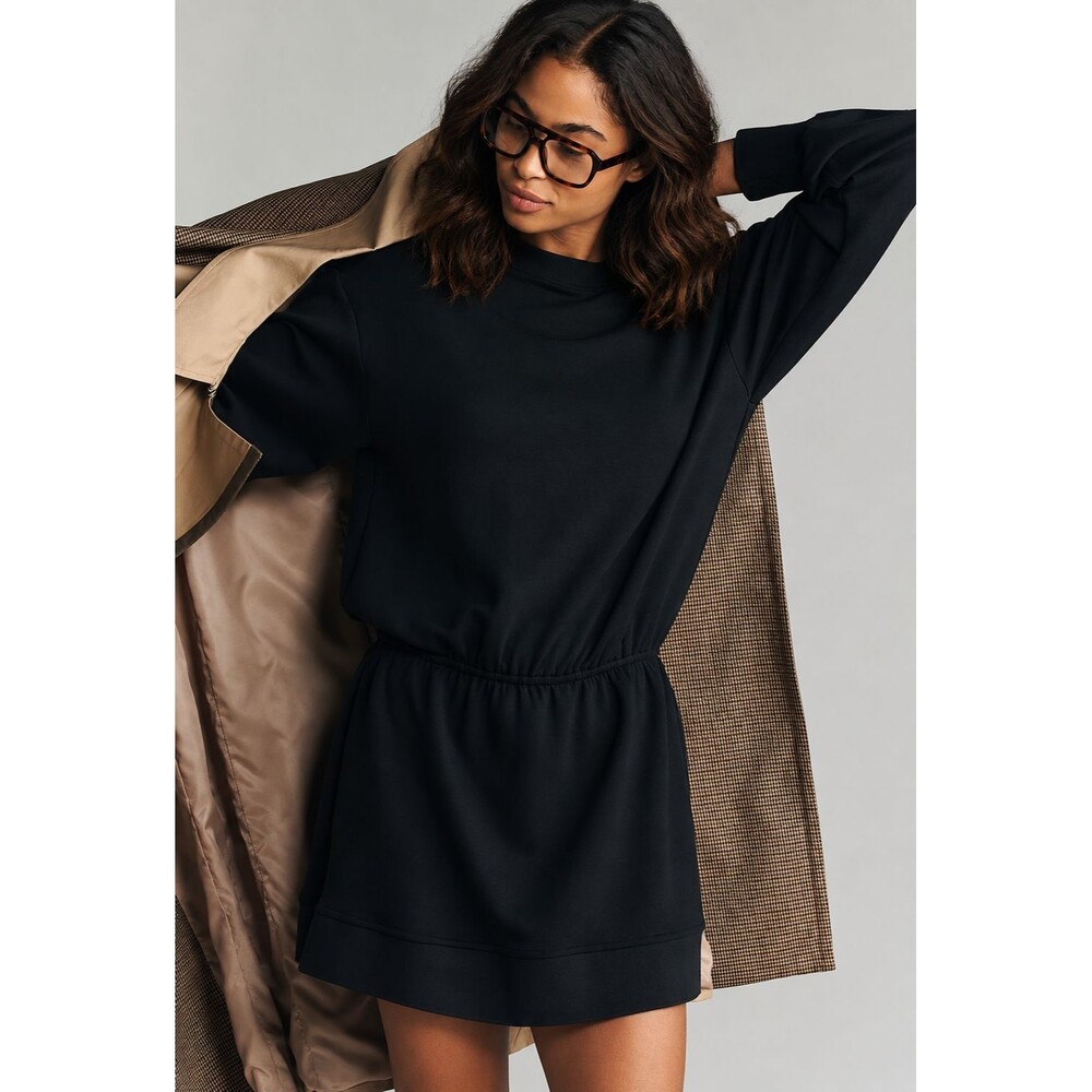 ANTHROPOLOGIE DAILY PRACTICE Womens New Mini Dress SMALL Willow Soft Stretch